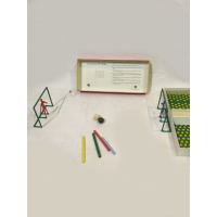 Vintage blaasvoetbalspel uit de jaren 60